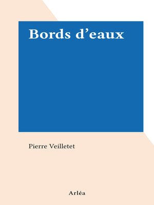 cover image of Bords d'eaux